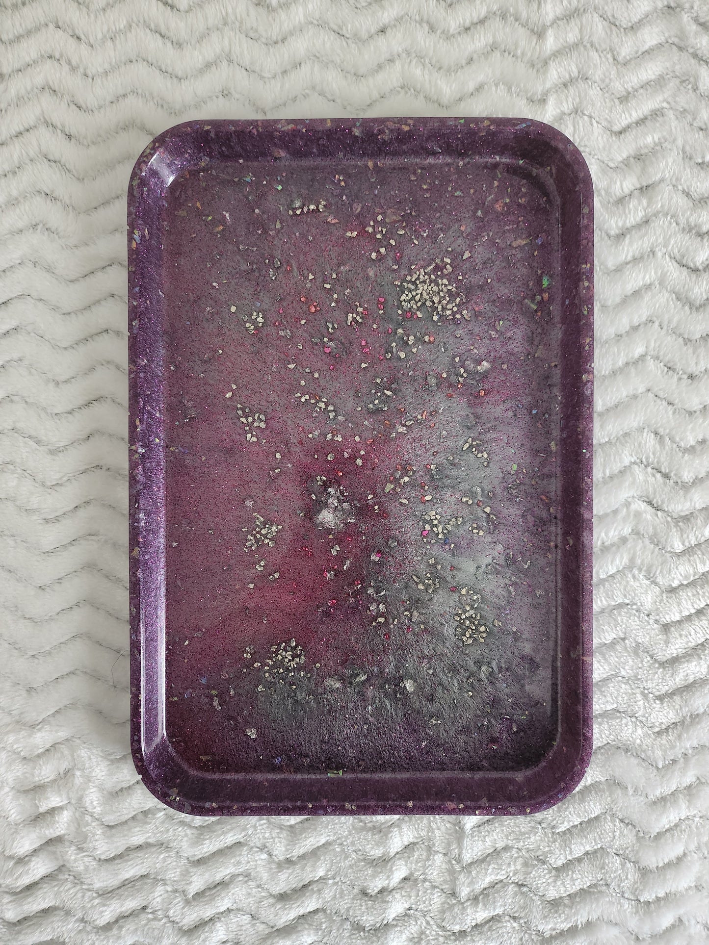 Purples Lipped Medium Serving Tray